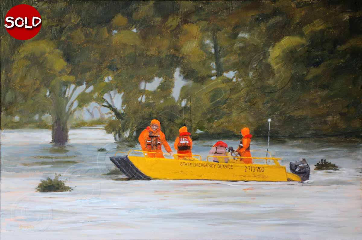 Painting of Brisbane Flood